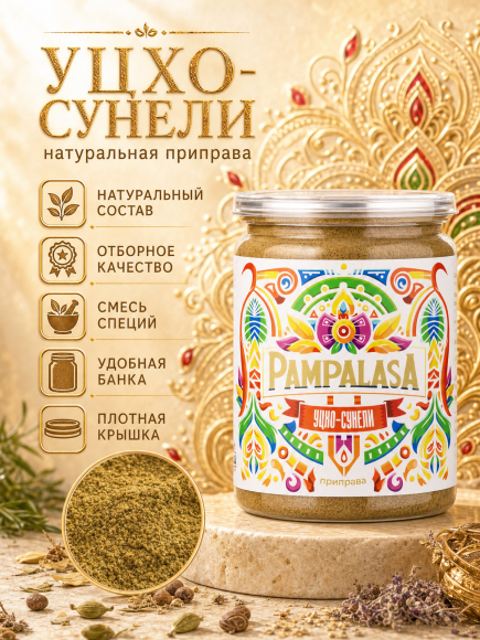 Уцхо-сунели молотая приправа, натуральная, 170 грамм, Pampalasa