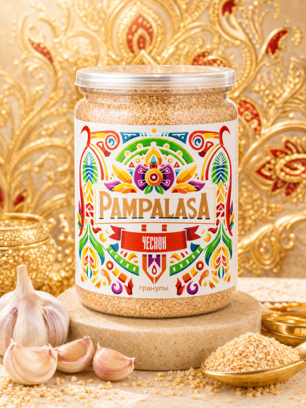 Чеснок сушеный в гранулах, натуральный, 200 грамм, Pampalasa