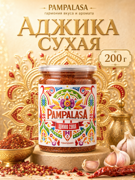 Аджика сухая, натуральная, 200 грамм, Pampalasa